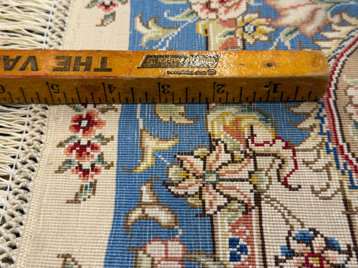 Hand-Knotted 100% Silk SinoPersian Rug - 6'x9'