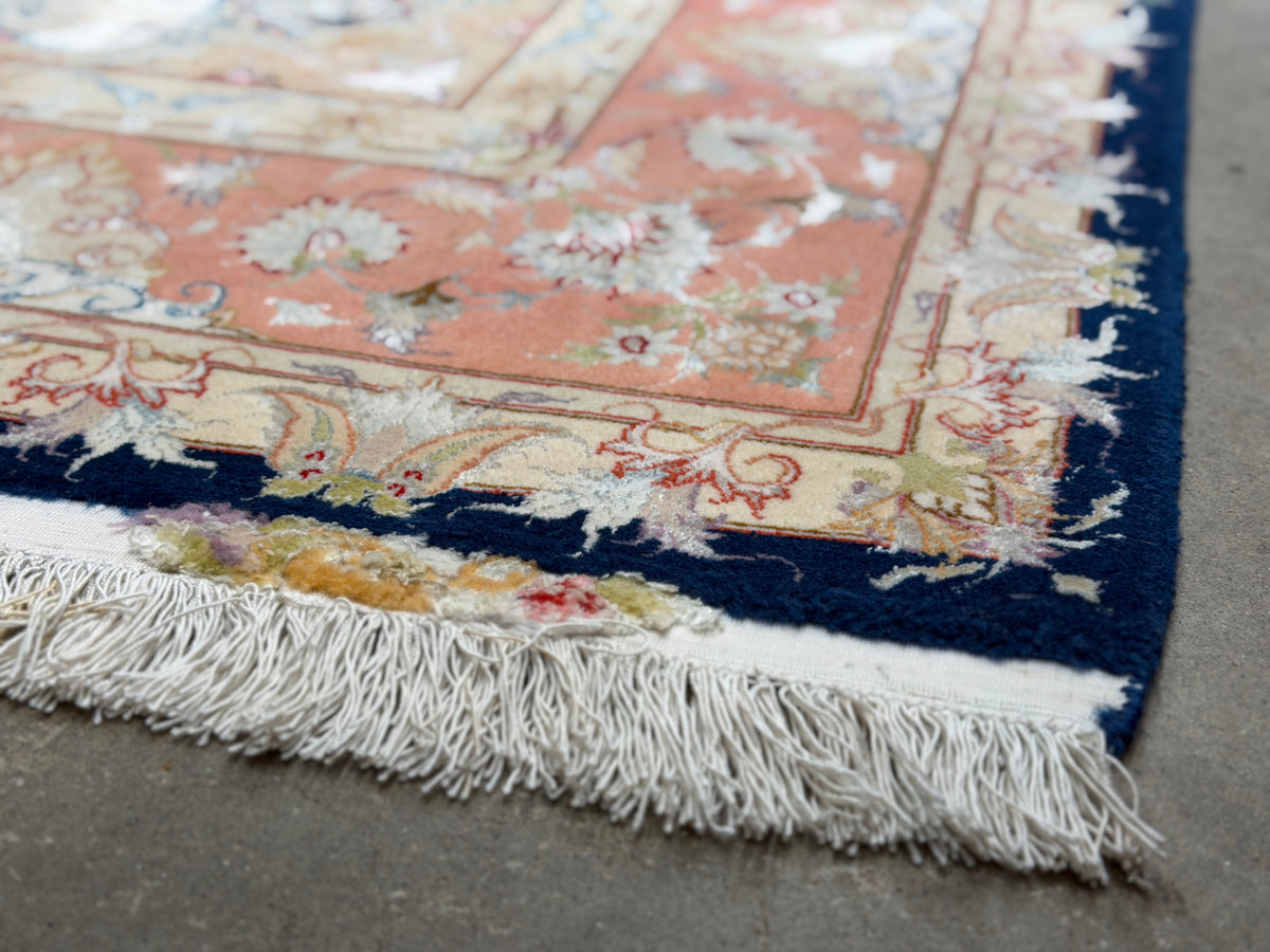 Hand-Knotted 70 Raj Persian Tabriz Rug - Signed Dolatkhah - 6’7”x10’3”