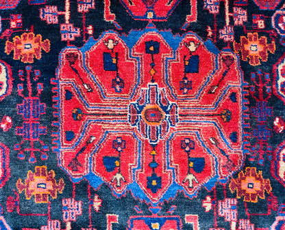 Hand-Knotted Persian Nahavand Rug - 5'x9'6"