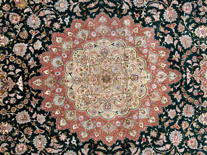 Hand-Knotted 70 Raj Persian Tabriz Rug - 11’6”x16’7”