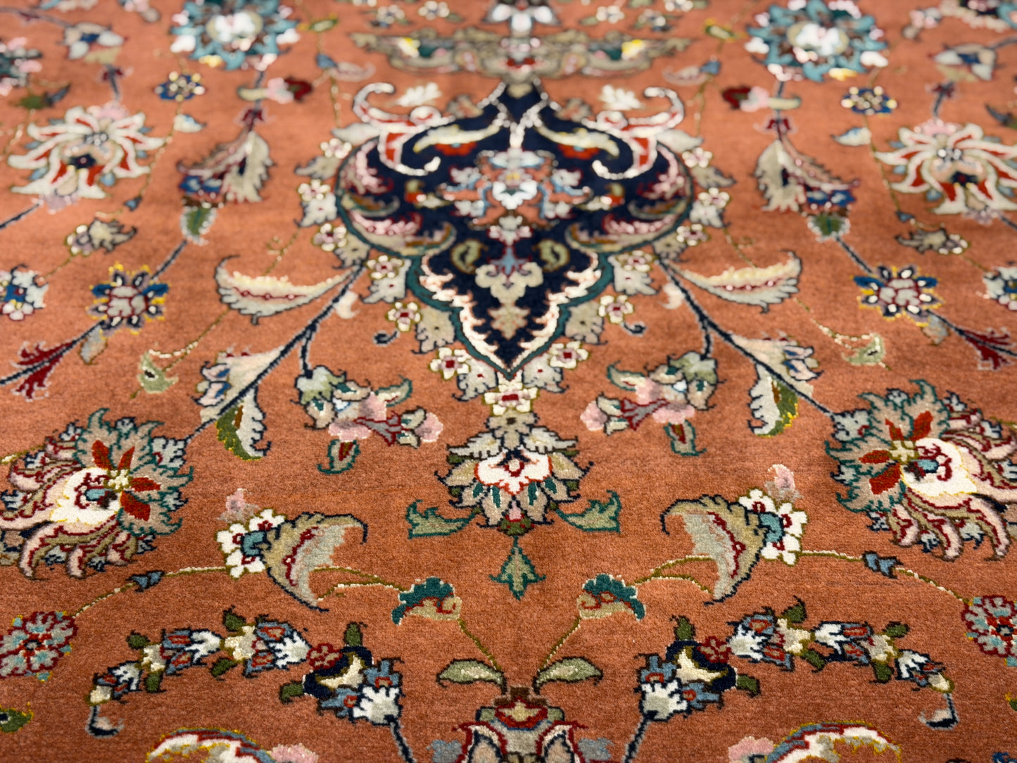 Hand-Knotted 60 Raj Persian Tabriz Rug - 6’10”x10’2”
