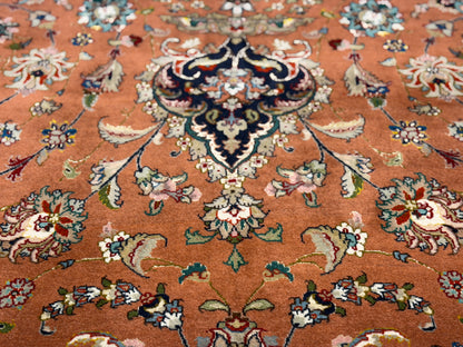 Hand-Knotted 60 Raj Persian Tabriz Rug - 6’10”x10’2”