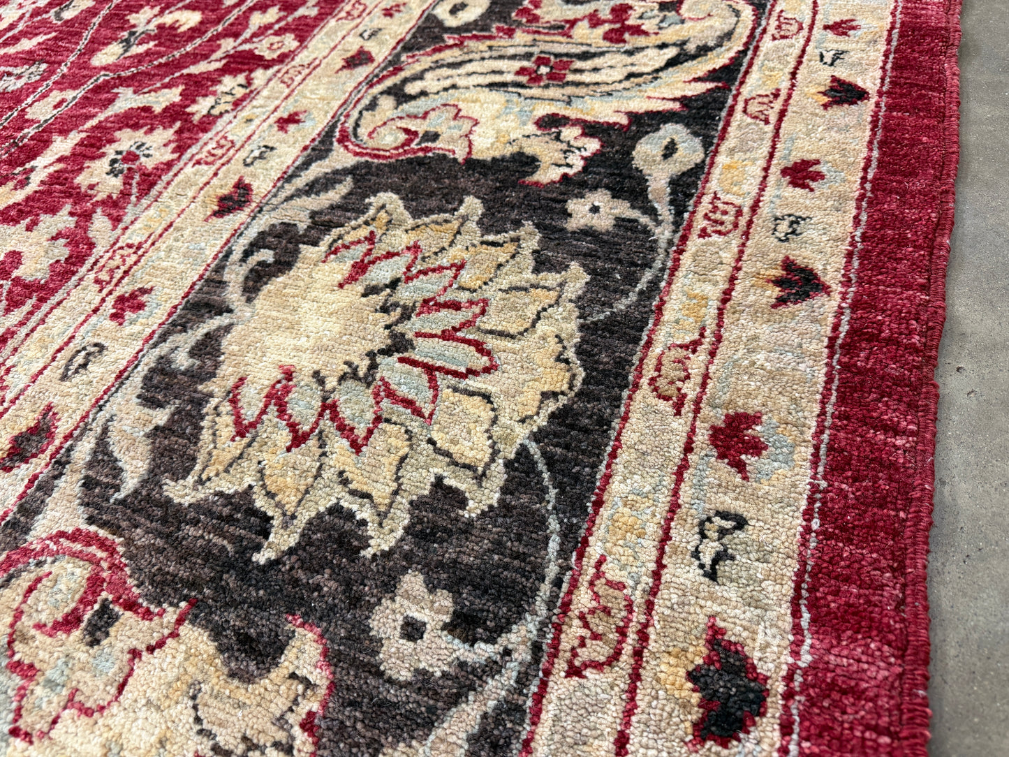 Hand-Knotted  Peshawar Rug - 10’x14’9”