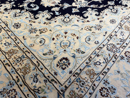 Hand-Knotted Persian Nain Rug - 10’x13’1”