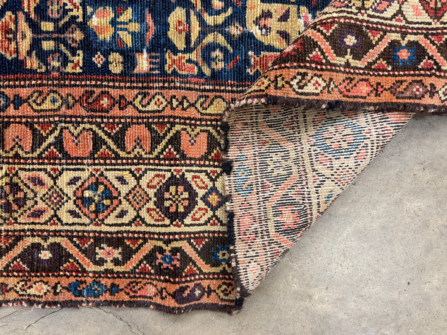 Hand-Knotted Persian Senneh Rug - 5’X9’9”