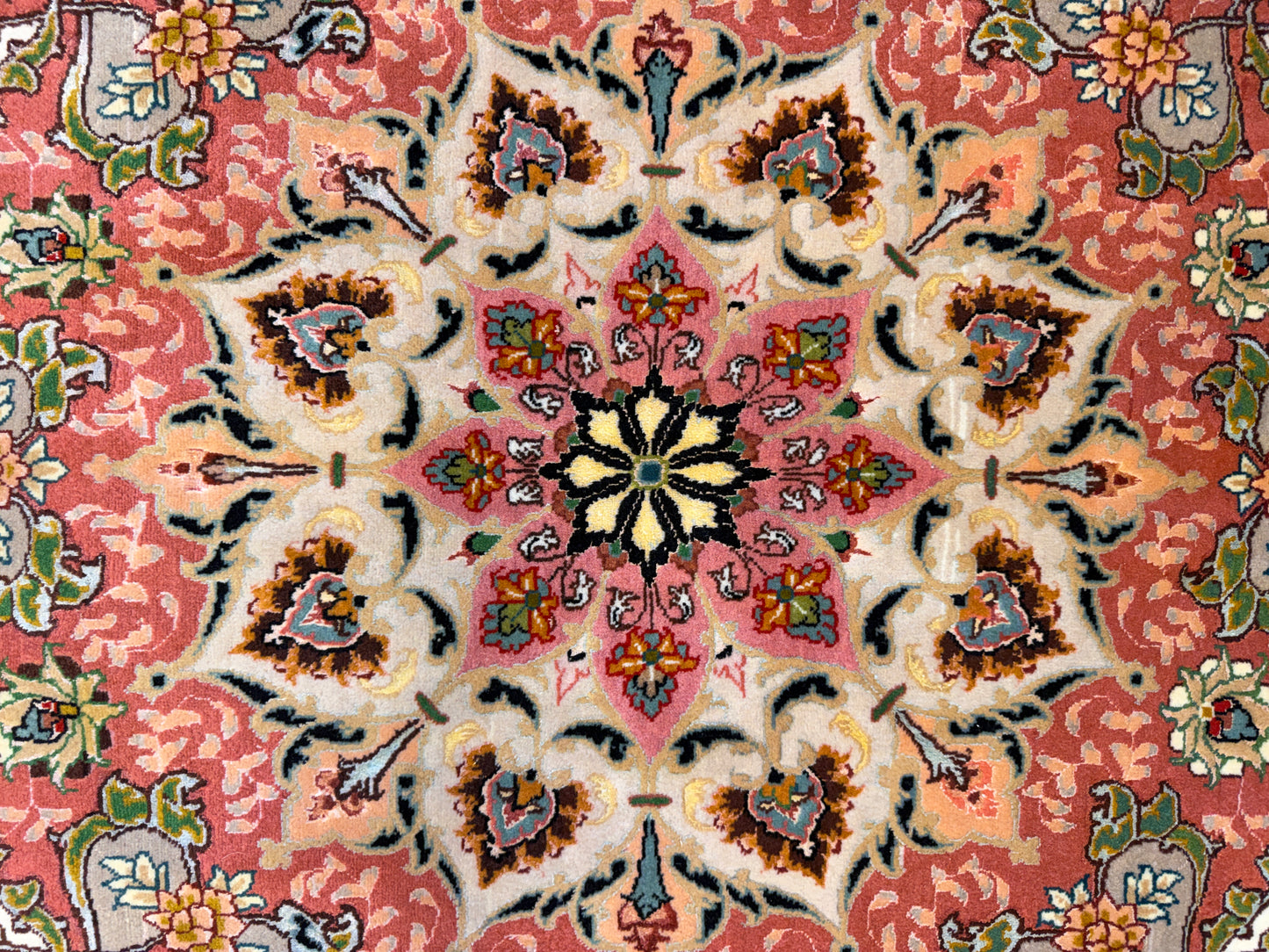 Hand-Knotted 70 Raj Persian Tabriz Rug - 10’x13’5”