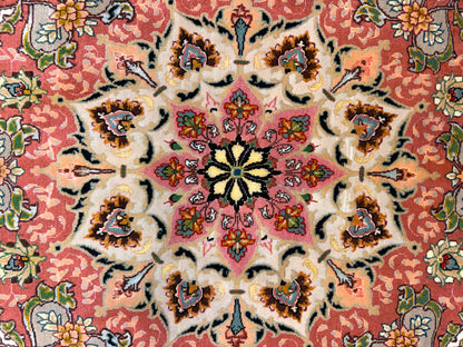 Hand-Knotted 70 Raj Persian Tabriz Rug - 10’x13’5”