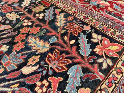 Hand-Knotted Antique Persian Heriz Rug - 12’6”x22’6”