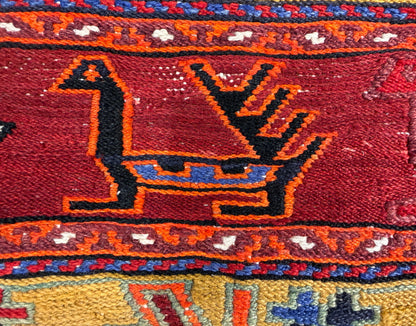 Flatweave Persian Qashghai Rug - 2’2”x4’1”