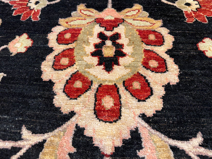 Hand-Knotted Peshawar Rug - 7’7”x10’6”