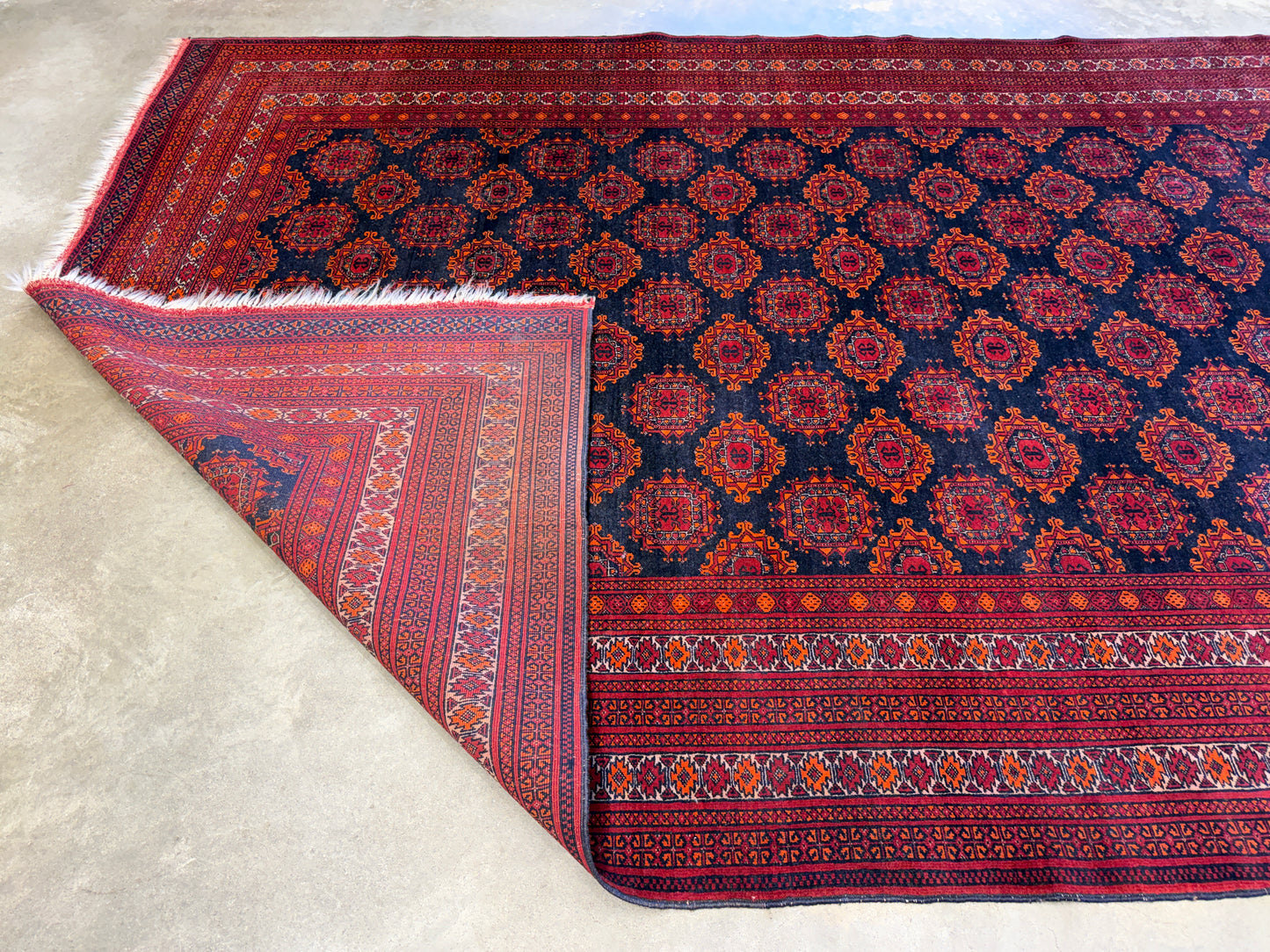 6’5”x9’10” Hand-Knotted Wool Bokhara Oriental Area Rug
