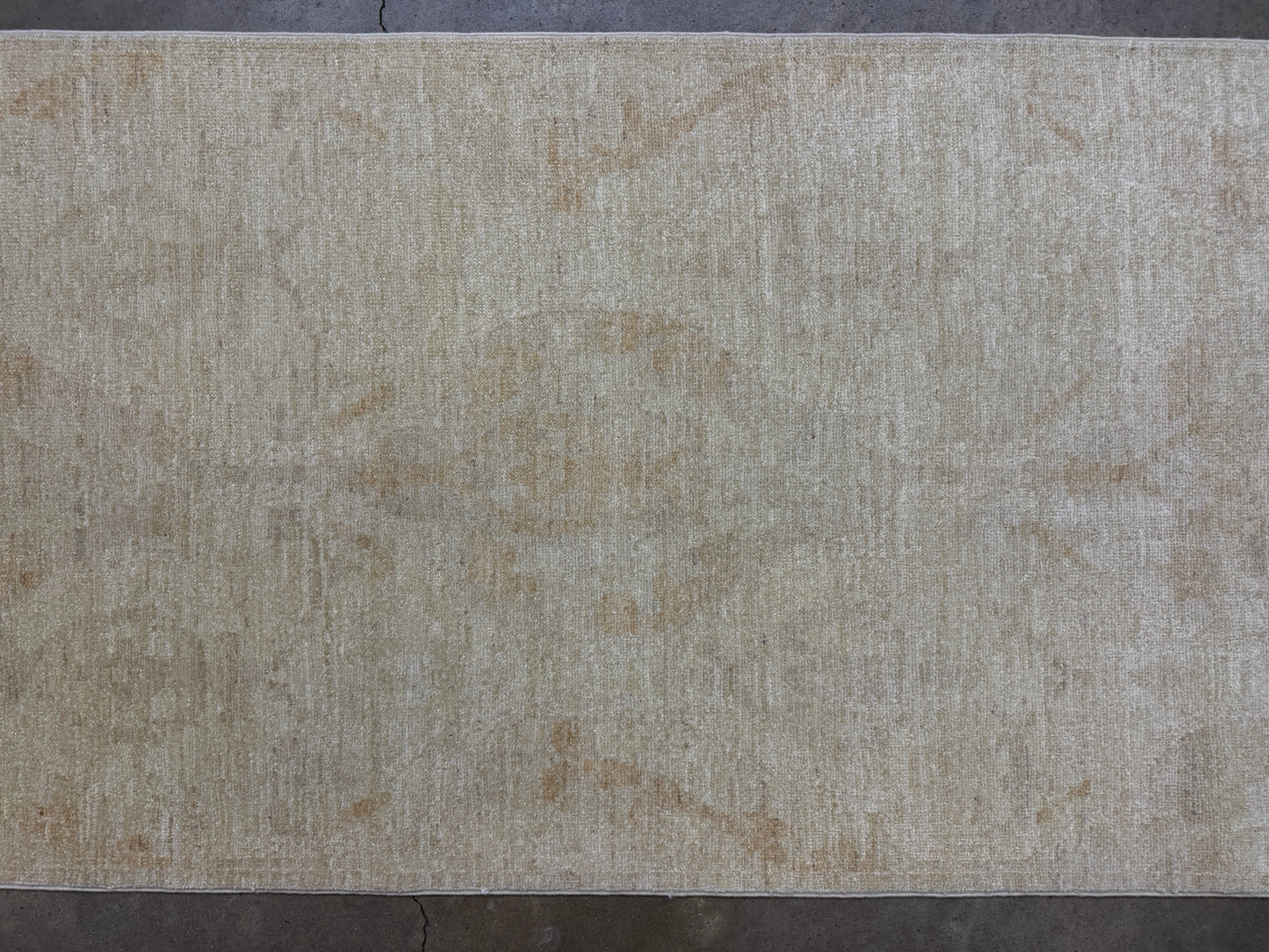 2’9”x13’6” Hand-Knotted Wool Abstract Runner 2x13 Handmade Beige Rug