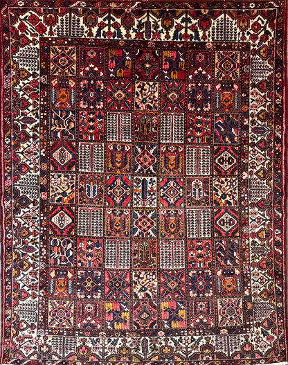 Hand-Knotted Persian Bakhtiari Rug - 9’8”x12’4”