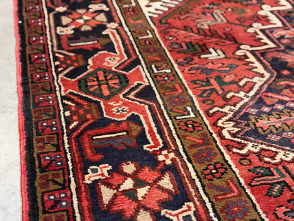 Hand-Knotted Persian Heriz Rug - 6'7"x10'4"