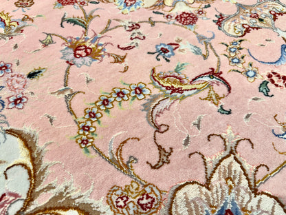 Hand-Knotted Persian Tabriz 70 Raj Rug - 5'x7'2"