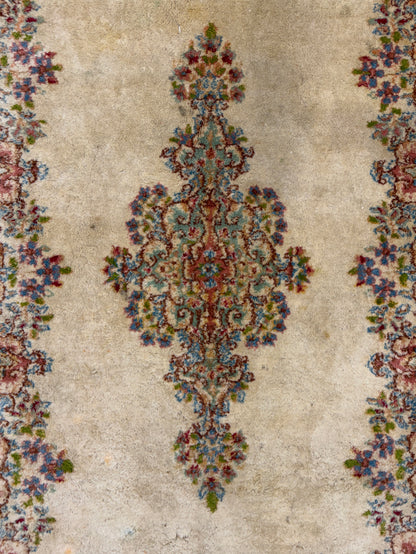 Hand-Knotted Persian Kerman Rug - 4’x6’7”