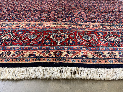 Hand-Knotted Persian Qazvin Rug - 9’x11’10”