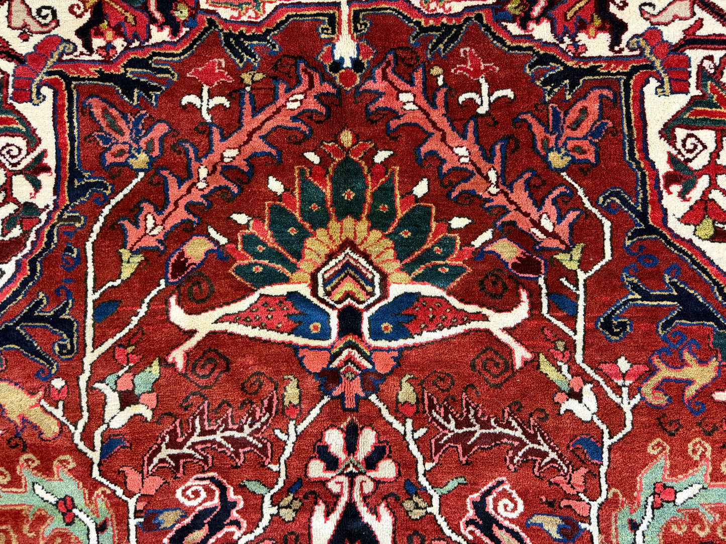 Hand-Knotted Persian Heriz Rug - 10’1”x12’2”