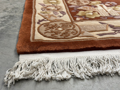 Hand-Knotted Art Deco Rug - 5’6”x8’4”