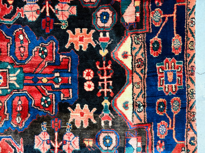 Hand-Knotted Persian Nahavand Rug - 5’6”x8’6”