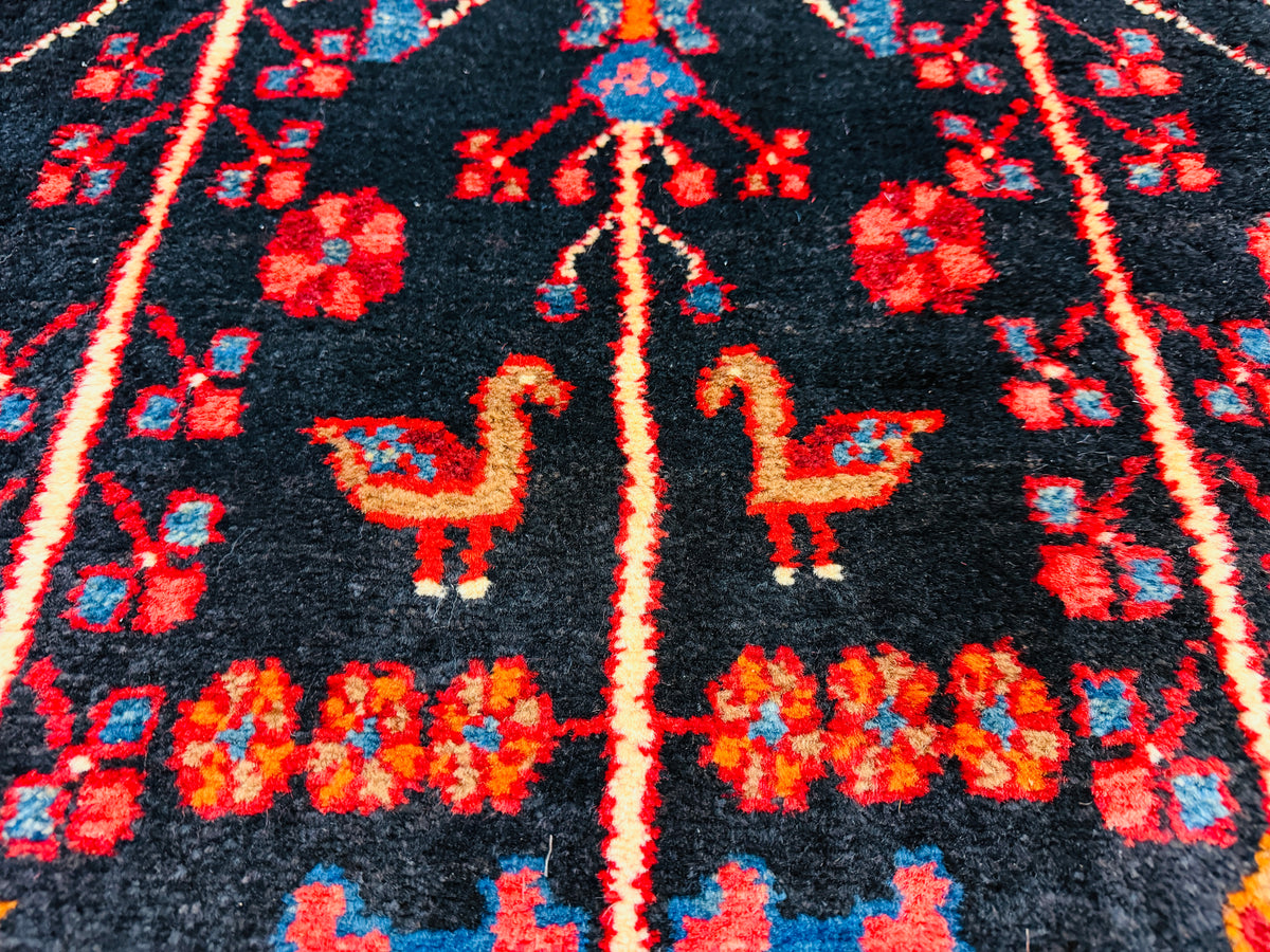 Hand-Knotted Persian Nahavand Rug - 5'5"x10'4"