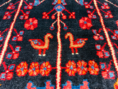 Hand-Knotted Persian Nahavand Rug - 5'5"x10'4"