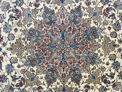 Hand-Knotted 4 La Persian Nain Rug - 10'3"x14'1"