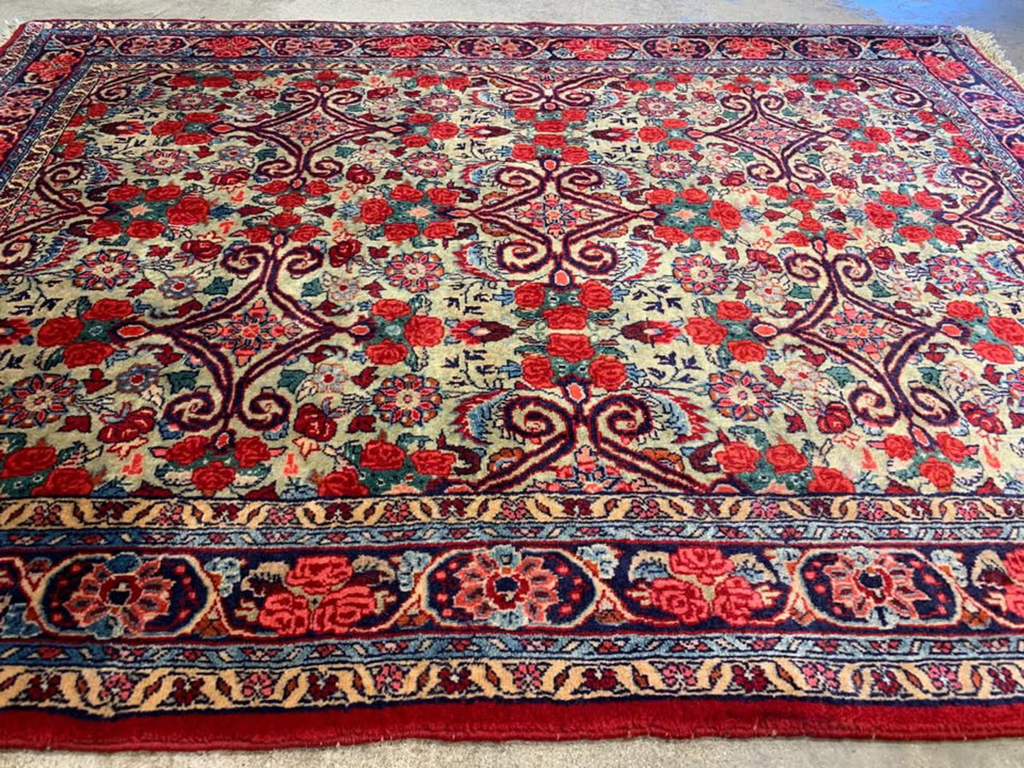 3'1'x4'11" Handmade Wool Persian Bidjar Rug