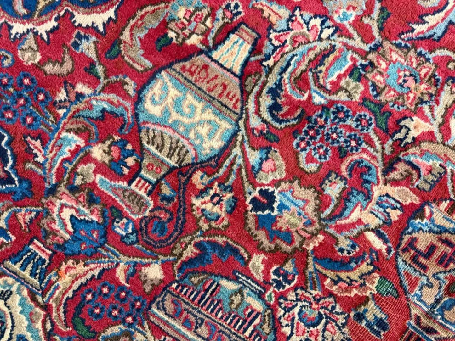 9’6”x12’6” Hand-knotted Wool Kashmar Area Rug