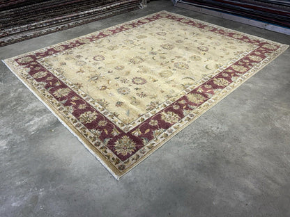 8’x10’ Hand-Knotted Wool Pishawar All-over Area Rug