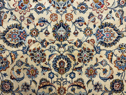 10’5”x14’5” Hand-Knotted Wool All-over Kashane Area Rug - Handmade Carpet 10x14