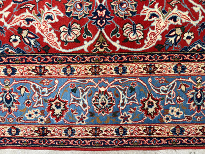Hand-Knotted Persian Isfahan Rug - 5’1”x6’10”