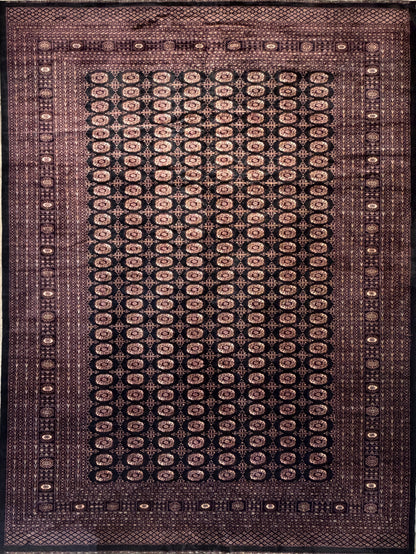 Hand-Knotted Bokhara Rug - 10'2"x13'6"