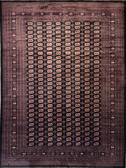 Hand-Knotted Bokhara Rug - 10'2"x13'6"