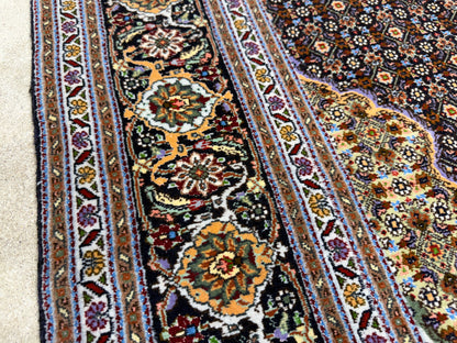 Hand-Knotted Persian Tabriz Mahi Rug - 4’8”x6’8”