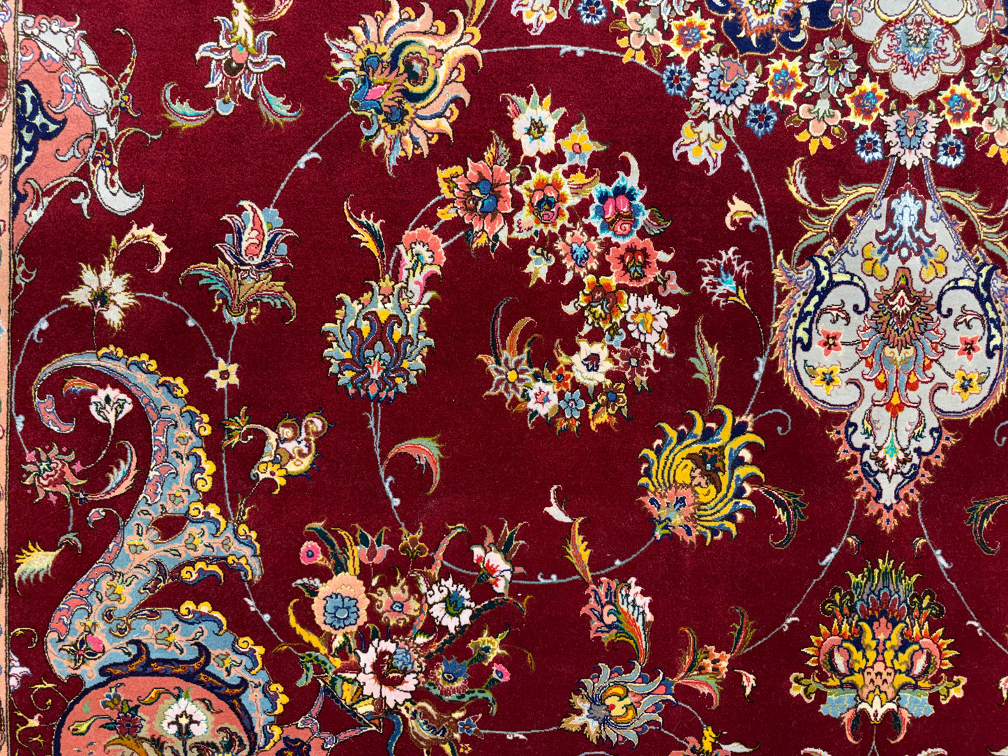 Hand-Knotted 70 Raj Persian Tabriz Rugs - Signed Gharabaghi - 9’10”x13’2”