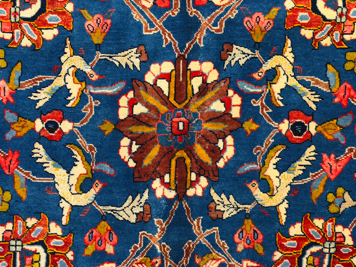 Antique Hand-Knotted Persian Varamin Rug - 10'6"x15'7"
