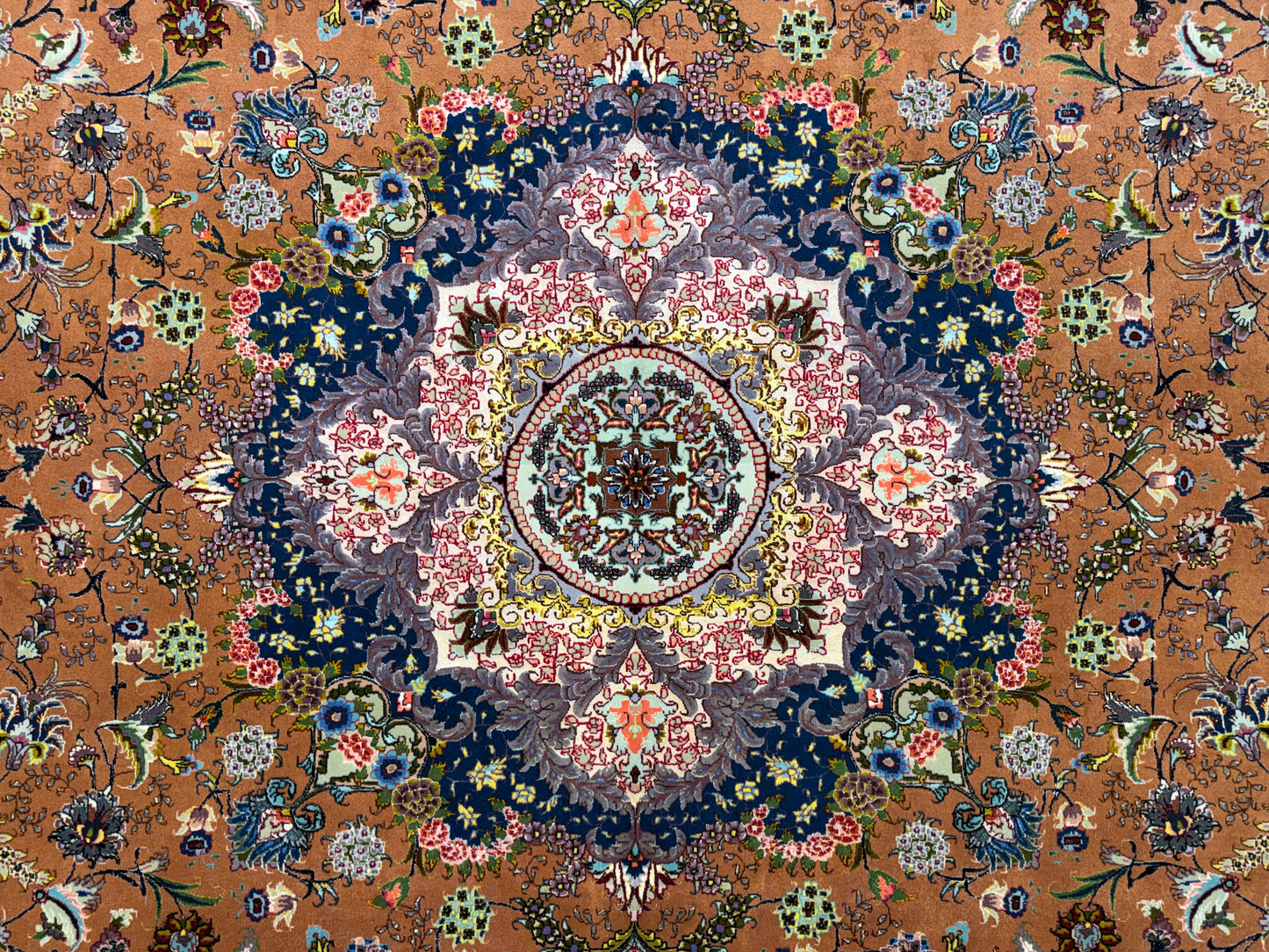 Hand-Knotted 60 Raj Persian Tabriz Rug - Signed Alizadeh - 9’7”x13’4”