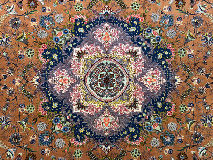 Hand-Knotted 60 Raj Persian Tabriz Rug - Signed Alizadeh - 9’7”x13’4”
