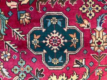 9’11”x13’ Hand-Knotted Persian Tabriz Area Rug