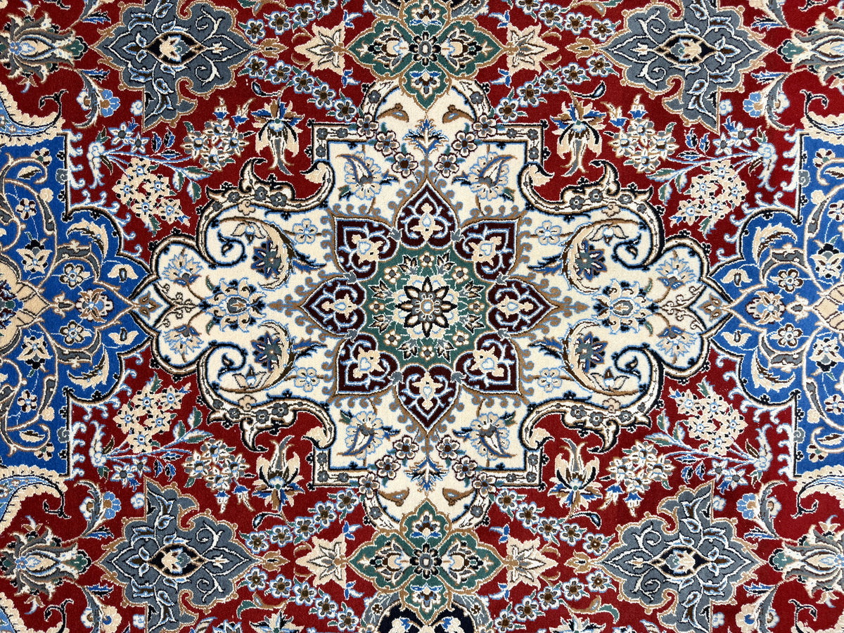 Hand-Knotted Persian Isfahan Rug - 6’8”x10’