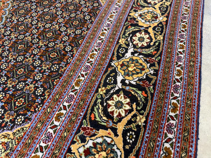 Hand-Knotted Persian Tabriz Mahi Rug - 5'1"x6'8"
