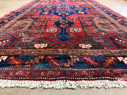 Hand-Knotted Persian Hamadan Rug - 5’3”x9’3”
