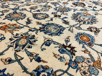 10’4”x15’2” Hand-Knotted Wool All-over Kashane Area Rug - Handmade Carpet 10x15