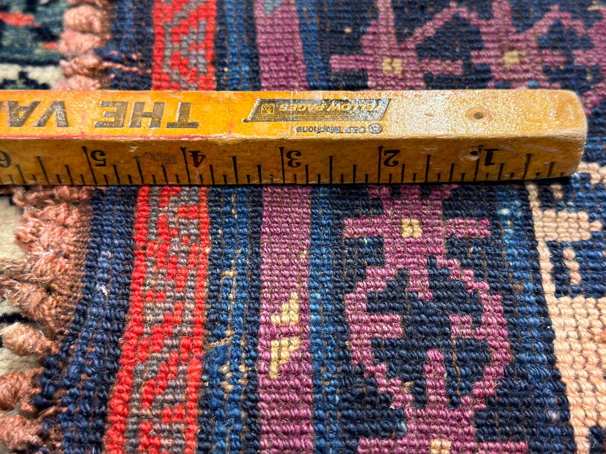Antique Hand-Knotted Kazak Rug - 4’2”x5’6”