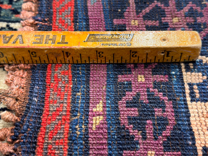 Antique Hand-Knotted Kazak Rug - 4’2”x5’6”