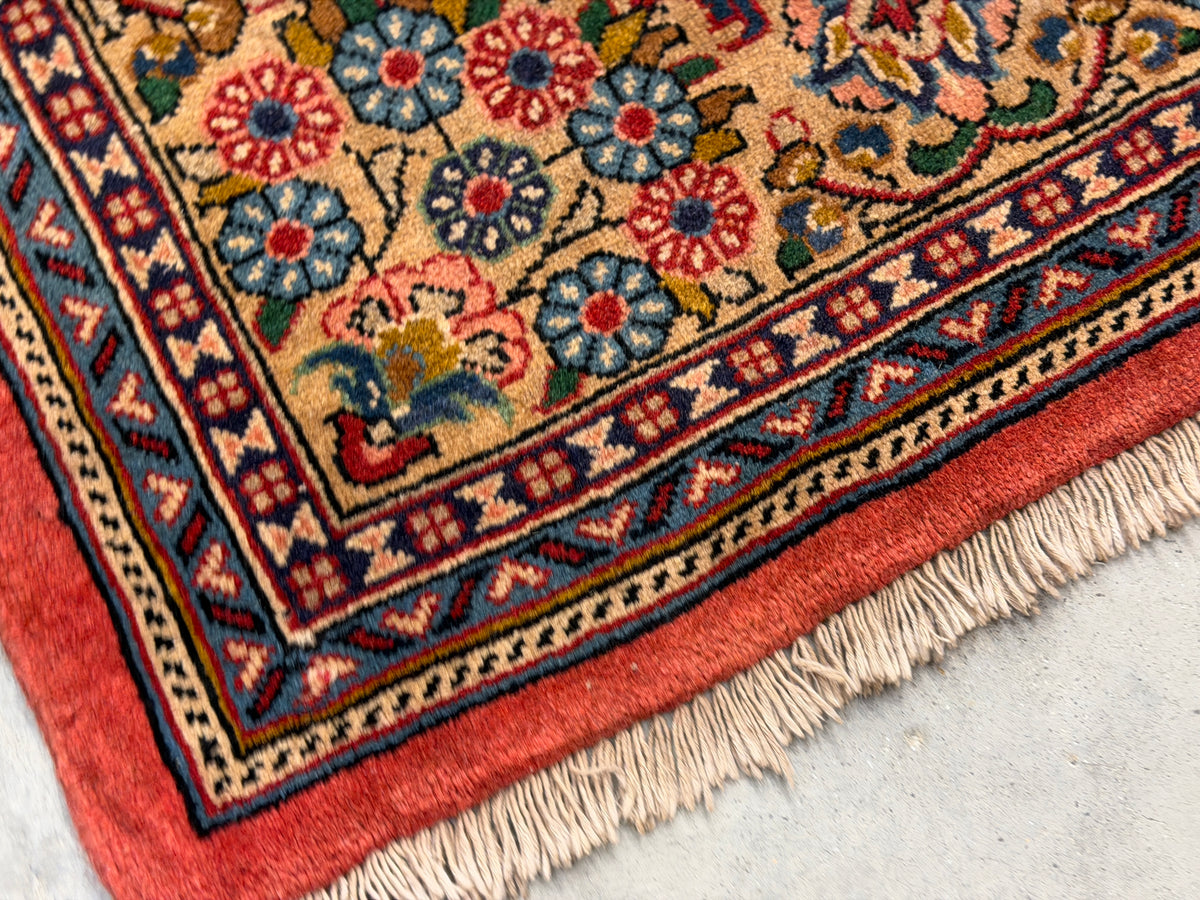 Hand-Knotted Persian Sarouk Rug - 5’9”x8’2”