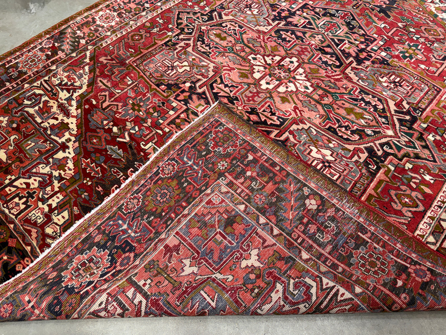 Hand-Knotted Persian Heriz Rug - 8’3”x10’9”