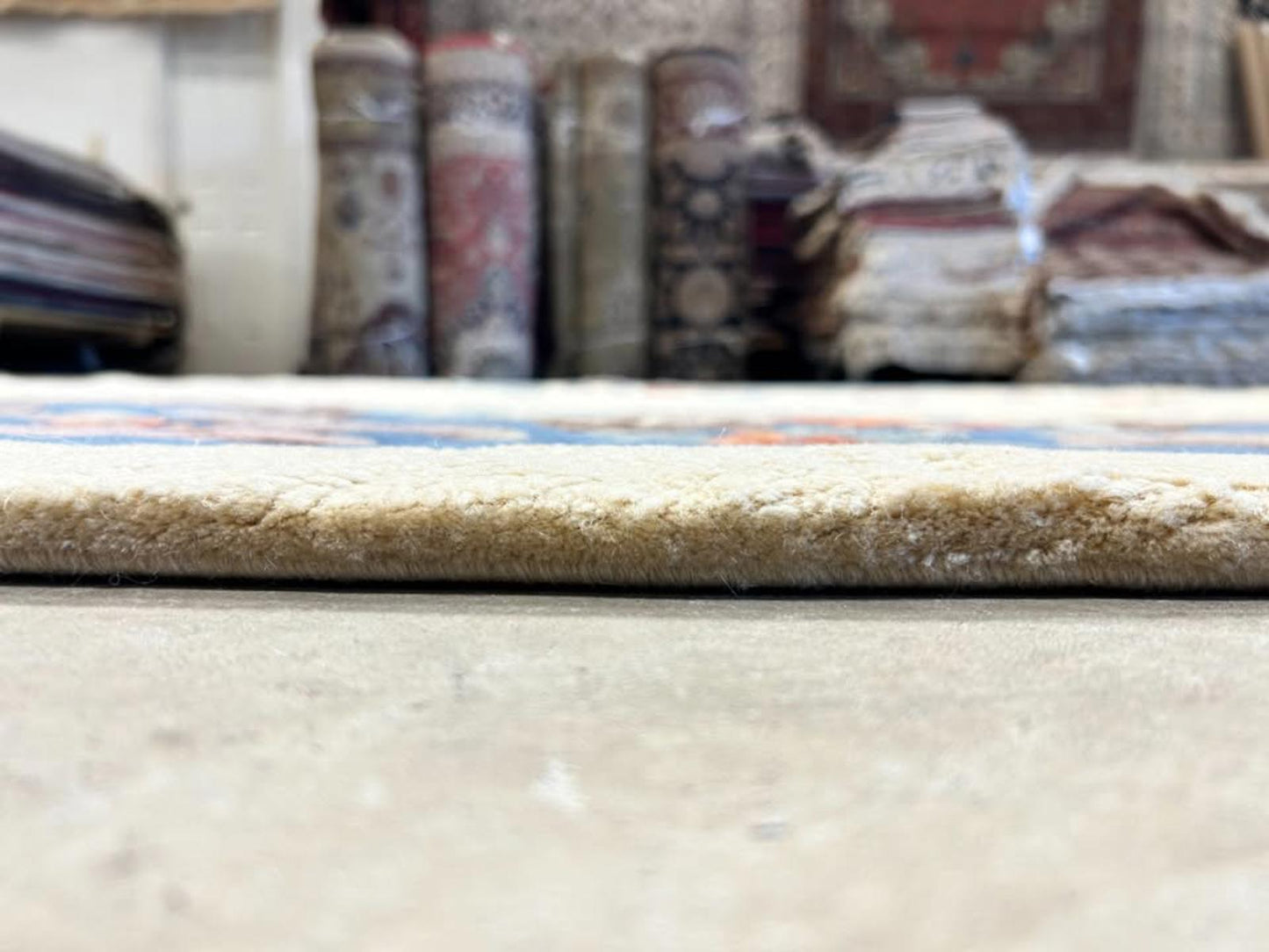8'2"x11'2" Handmade 100% Wool Chinese Abusson Rug