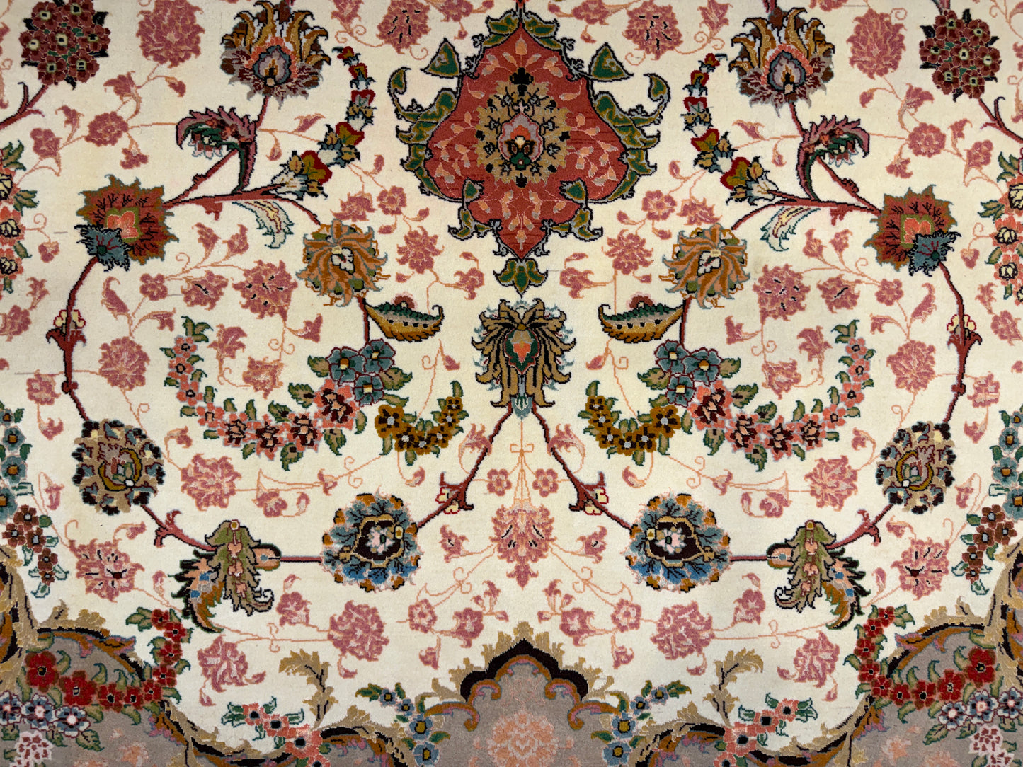 Hand-Knotted 70 Raj Persian Tabriz Rug - 10’x13’5”